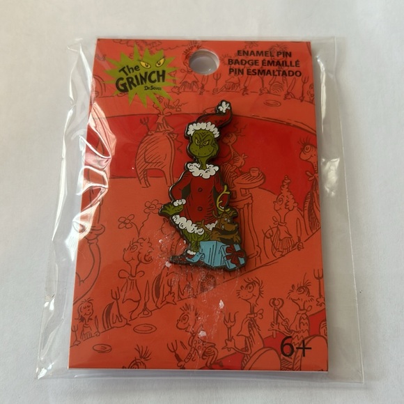 How The Grinch Stole Christmas Santa Grinch & Max Exclusive Enamel Pin New - Picture 2 of 3
